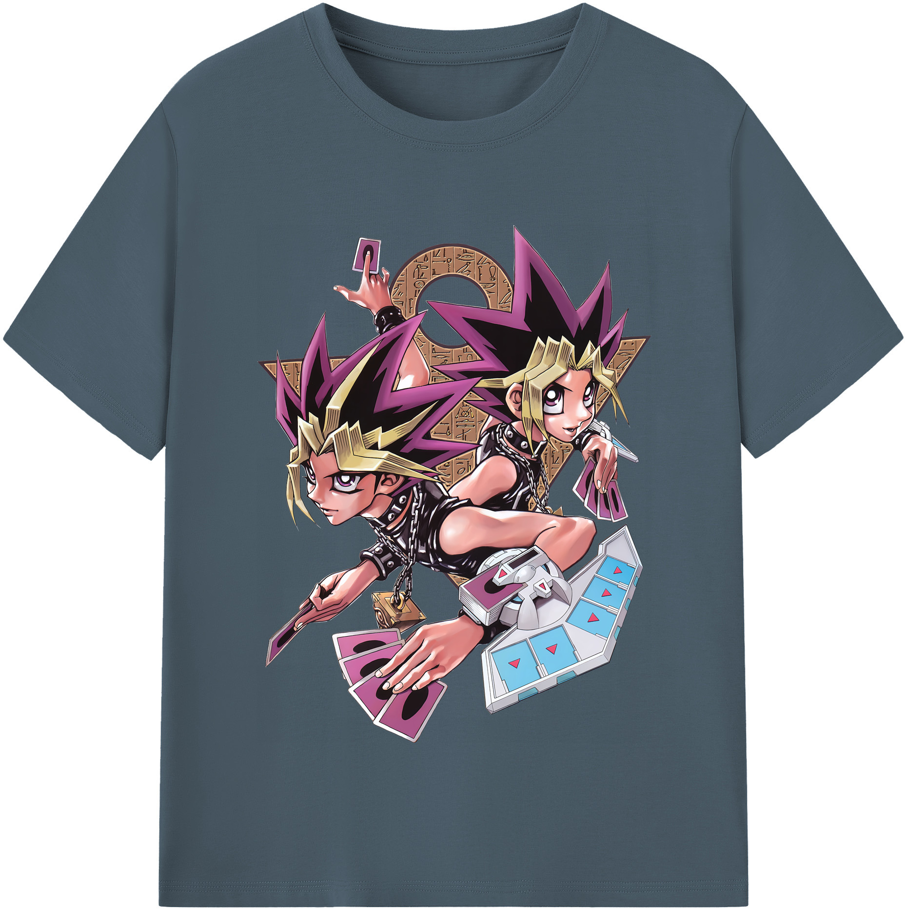 （画像用） 遊☆戯☆王 Yu-Gi-Oh! 綿100％半袖Tシャツ（フロントプリント）